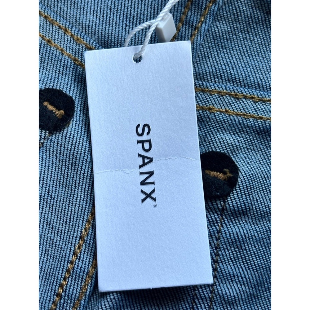 NWT Spanx EveryWear Flare Jeans Women's Size XL Raw Indigo Pull On Boho 21266Q - Picture 6 of 16
